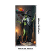 Large Halloween Witch Door Banner with Classic Spooky Design