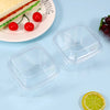 Clear PET Dessert Cups with Lids (50-Pack)