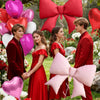 Pink Heart & Bow Balloon Set for Weddings and Showers