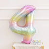 Pastel Rainbow Number Foil Balloon (40 inch)