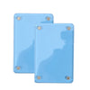 A set of three light blue photo clips used for interior decor