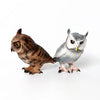 Realistic figurine set featuring an owl, vulture, and bald eagle.