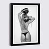 Elegant Wooden Picture Frame with Artistic Canvas Print