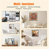 A collection of various framed art pieces and photo cards displayed on a light background.