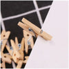 Mini Wooden Clothespins for Crafts and Photos (Set of 50)