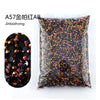 Bag of A57 gold silver AB resin rhinestones for crafting