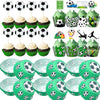 Soccer Ball Cupcake Toppers for Sports-Themed Parties