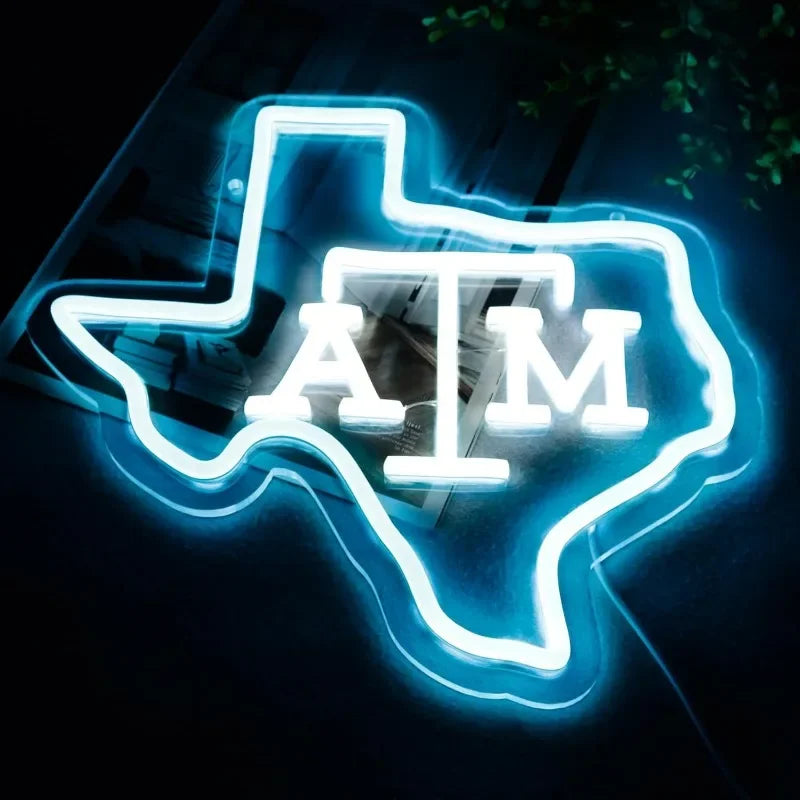 Football Neon Sign LED Wall Light for Fan Rooms and Bars