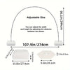 Kit d'arche à ballons ajustable montrant diverses tailles et composants pour créer des arches décoratives.