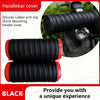 Black silicone rubber anti-slip shock absorbing handlebar cover for motorcycles
