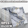 3D Marble Effect Peel-and-Stick Tile Stickers (Set of 10)