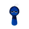 A dark blue collectible plush toy set with a round head and a cylindrical body.