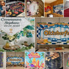 A collection of birthday backdrops featuring themes like a mermaid tail, Oktoberfest, and various colorful designs.
