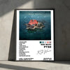 Album poster for Rod Wave's PTSD featuring a boat on dark blue water and a red house.