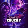 A dark, dramatic portrait featuring Chucky with a knife and other figures, suitable for a diamond painting kit.