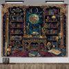Enchanted Library Staircase Tapestry Wall Hanging
