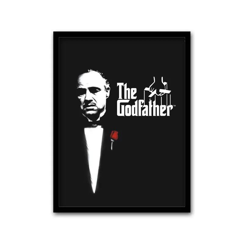Black and white canvas wall art featuring a portrait of a man in formal attire.
