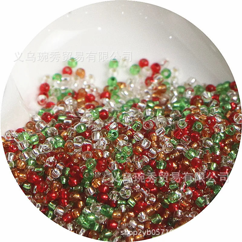 Silver Rice Glass Beads for Jewelry Making
