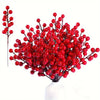 Set of Red Berry Branches for Holiday Wreaths & Centerpieces