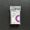 A clear plastic package containing 50 hard card sleeves for trading cards.