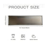 Señal metálica rectangular, de 10 cm x 4 pulgadas, para uso exterior y sin taladrar.