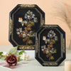 Antique Gilded Resin Photo Frame with Ornate Relief Design