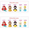 A collection of 15 colorful 3D silicone plant beads for jewelry making and DIY crafts, featuring various female figures.