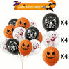 Scary Bloody Hand & Skull Latex Balloons (12-inch) for Halloween Party Decor