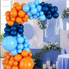 Navy Blue & Orange Balloon Arch Kit (94 Pieces)