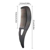 A black anti-dandruff scalp massage comb with anti-static bristles shown in a vertical view.