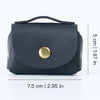 Genuine Leather Coin Purse with Secure Hasp Closure
