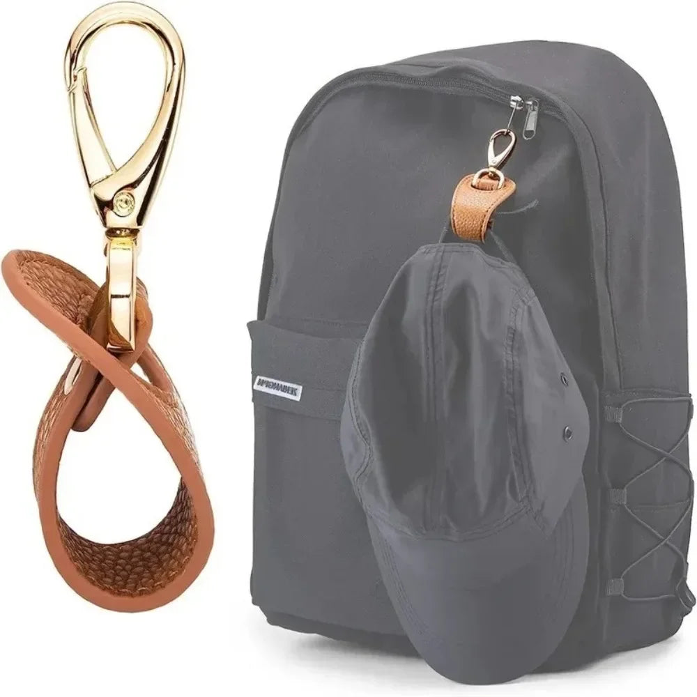 Genuine Leather Hat Clip for Travel and Everyday Use