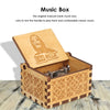 Retro Hand-Cranked Wooden Music Box