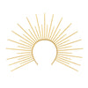 A celestial halo headband featuring gold and silver star accents radiating outwards.