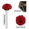 Set of 25 Red Artificial Roses for DIY Wedding Bouquets and Centerpieces