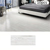Self-Adhesive Wood Grain Floor Stickers (10-Pack)