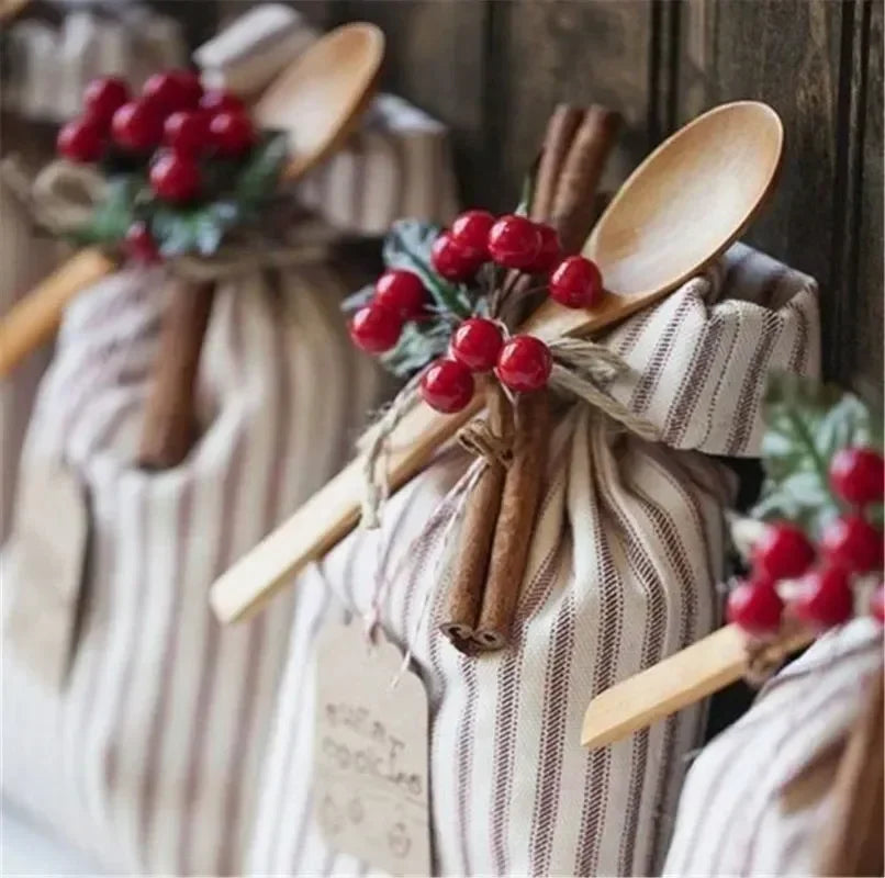 Artificial Red Berry Branches for Christmas Decor
