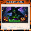 Large Halloween Witch Door Banner with Classic Spooky Design