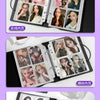 A display of trading cards and photos organized in an A5/A4 ring binder.