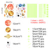 A collection of glow in the dark star wall decals featuring planets, stars, and celestial bodies in various sizes.