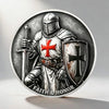 Silver-Plated Knight Crusader Souvenir Coin
