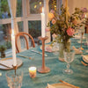 Hand-Rolled Beeswax Taper Candles with Honeycomb Design