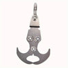 Heavy duty stainless steel gravity hook multi-tool with a curved hook and various tools.