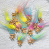 Retro Troll Dolls with Colorful Hair – Set of 10 Mini Figures for Parties and Decor