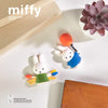 A set of Miffy and friends cute magnets, including a white bunny and a blue figure, displayed on a light background.