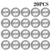 20 pieces of luminous LED coaster lights designed for bottles and glasses