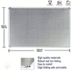 A rectangular metal tin sign with a textured gray surface, designed for pre-drilling and waterproof use.