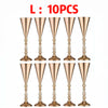 Gold Trumpet Vase Metal Flower Holder for Weddings & Home Decor