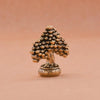 A brass fortune tree ornament featuring a detailed pinecone shape with ingot accents.