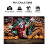 Evil Clown Circus Halloween Photography Backdrop